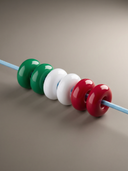 Perline Tricolore Per Elastico Occhialini (Set 6)