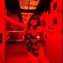 Costume intero donna da allenamento Pinup 520P - Teschio Cremisi