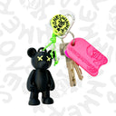Teddy Psycho Charm - Nero + Verde Lime
