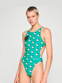 Bañador entero mujer para entrenamiento PINUP 559PF - Oveja negra
