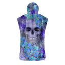 Poncho in microfibra 11PO - Skull Lilla